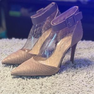 Jessica Simpson Taupe Cayna Heels